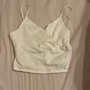 White wrap top